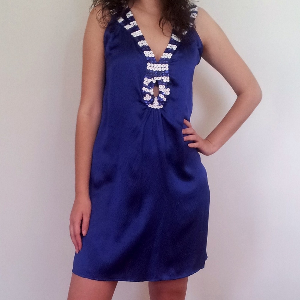 Jean Paul Gaultier Purple Silk Dress, NWT